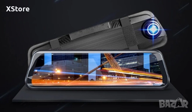 Видеорегистратор в огледало за обратно виждане за автомобил , снимка 7 - Аксесоари и консумативи - 52457635