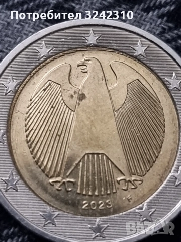 монета от 2 евро 2023 F, снимка 4 - Нумизматика и бонистика - 53599055