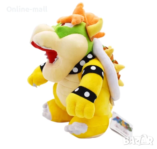 Плюшена играчка Дракон Супер Марио Super Mario, 30см, снимка 4 - Плюшени играчки - 50492098