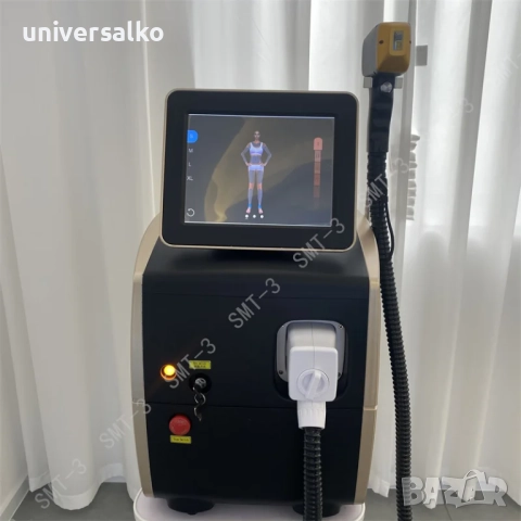 Диоден лазерен епилатор с охлаждане, 3 дължини на вълната, 3000W, снимка 2 - Козметични уреди - 51976250