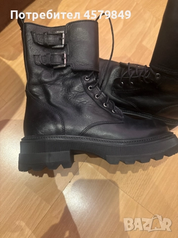 Боти ест. кожа 38 номер, снимка 4 - Дамски боти - 52520502