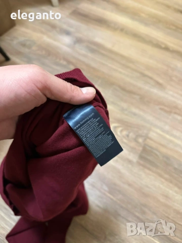 Дамски Вълнен пуловер Tommy Hilfiger дамски в бордо от лека материя , XS размер, снимка 9 - Блузи с дълъг ръкав и пуловери - 53801855