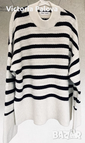 Премиум пуловер organic памук и вълна SAMSØE SAMSØE Дания, снимка 3 - Блузи с дълъг ръкав и пуловери - 53277839