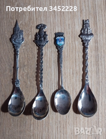 лъжички за колекционери 4 броя отлични 