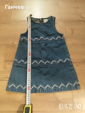 Дънкова туника-рокличка, снимка 3 - Детски комплекти - 52540283