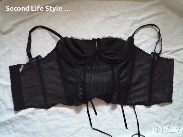 85C блестящ прозрачен корсет бюстие с бродерия цветя Milanni, снимка 9 - Корсети, бюстиета, топове - 52954415