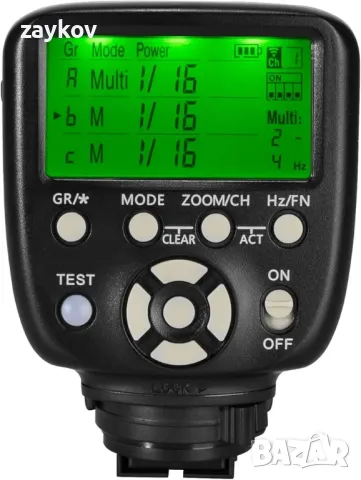 YONGNUO Надградено YN560-TX II дистанционно управление за задействане на LCD светкавица за Canon, снимка 1 - Светкавици, студийно осветление - 48914438