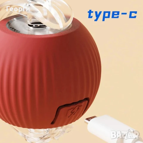 Интерактивна играчка за котки - презареждаща се търкаляща се топка., снимка 4 - За котки - 51422452