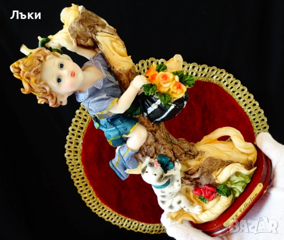 Порцеланова статуетка момче,куче,VH Collection. , снимка 7 - Статуетки - 51571569