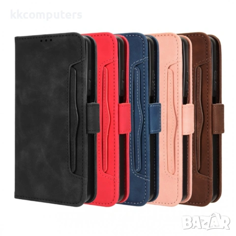 Кожен Калъф Портфейл за Realme C71 4G - Множество Слотове, Джоб за Банкноти, Двоен Магнит, Свалящ се, снимка 2 - Калъфи, кейсове - 53444018