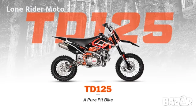 Kayo-TD125 Кросов мотор, Dirt Bike, Pit Bike Детски, снимка 1 - Мотоциклети и мототехника - 48124382