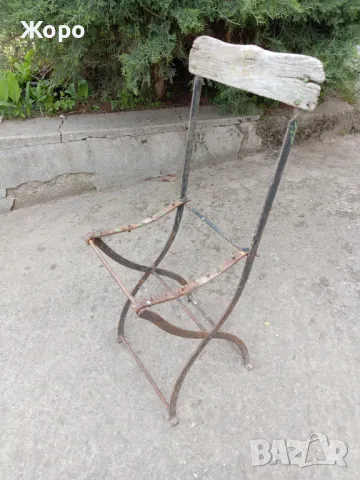 старинен градински стол, снимка 2 - Антикварни и старинни предмети - 49943761