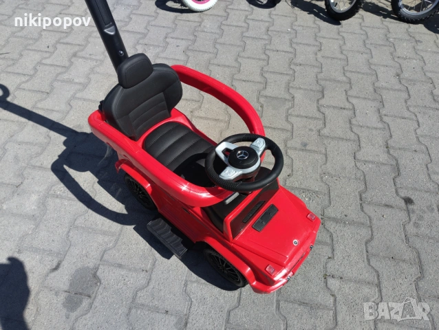 MERCEDES Кола за яздене с дръжка Mercedes-benz G350d червен, снимка 2 - Други - 53849733