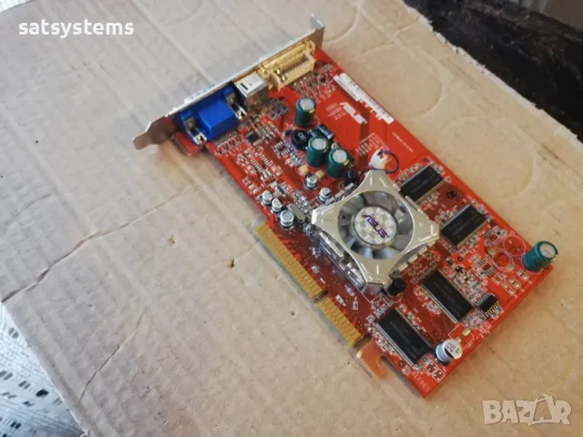 Видео карта ATi Radeon Asus A9550 GE 256MB DDR 128bit AGP, снимка 4 - Видеокарти - 48326495