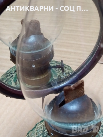 Соц Стара Газена Лампа Фенер С Огледално Отражение. НОМЕР 708., снимка 6 - Антикварни и старинни предмети - 53515128
