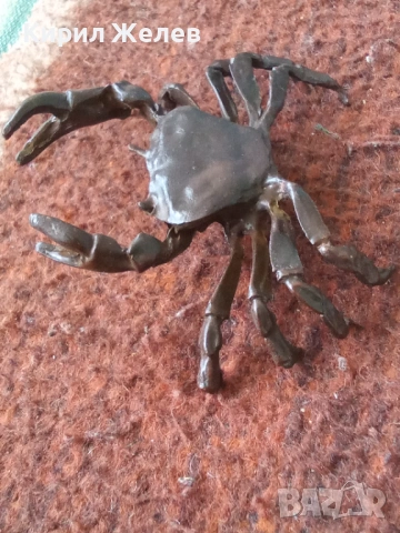 Бронзова фигурка на рак ♋ 45388, снимка 6 - Колекции - 54179262