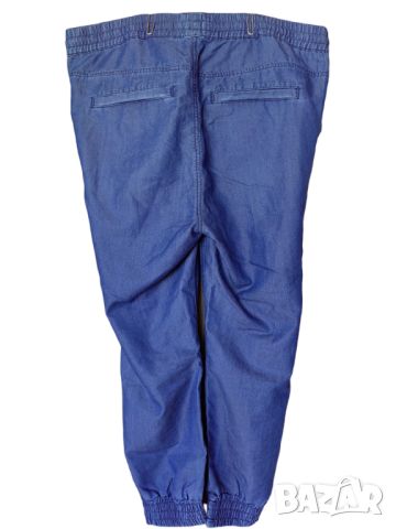 Дамски панталон от деним с връзки, Тъмносин, 96x51 см, 44, снимка 2 - Панталони - 45481471