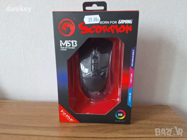 Светеща геймърскa мишка Scorpion M513