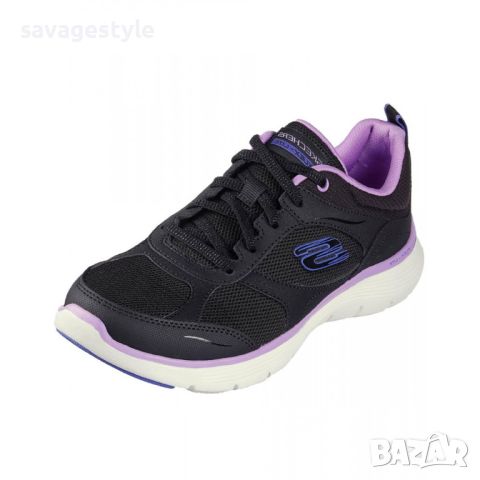 SKECHERS Flex Appeal 5 Fresh Touch Shoes Black/Purple, снимка 3 - Маратонки - 46618241