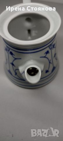 Kalk Eisenberg 1900-1973. Чайник с декор сламено цвете., снимка 5 - Сервизи - 46414708