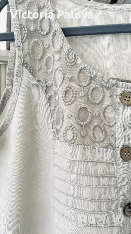 Красива ленена рокля свободна кройка 100% лен, снимка 5 - Рокли - 50378413