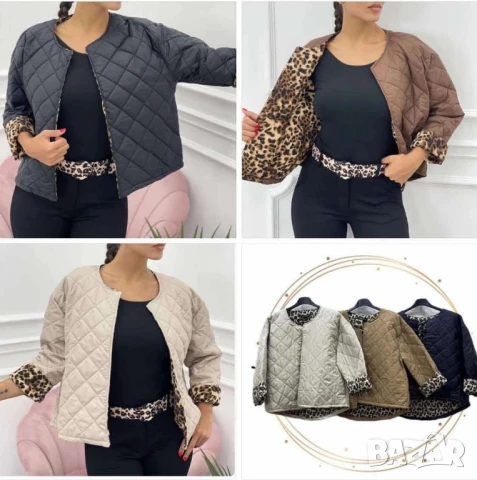 къси якета с леопардов акцент , снимка 7 - Якета - 50871143