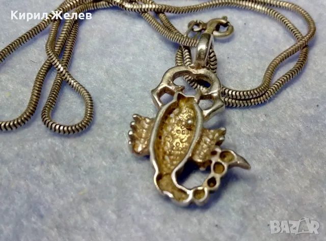 ЗОДИЯ СКОРПИОН ФИГУРАЛЕН СРЕБЪРЕН МЕДАЛЬОН с ФИНА СРЕБЪРНА ВЕРИЖКА СРЕБРО 925 ITALY 49834, снимка 11 - Колиета, медальони, синджири - 50340556