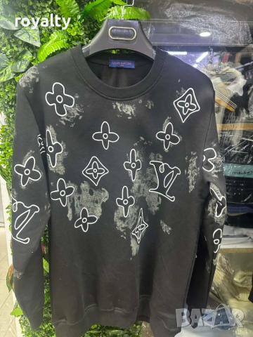 Louis Vuitton Мъжка Черна Блуза 