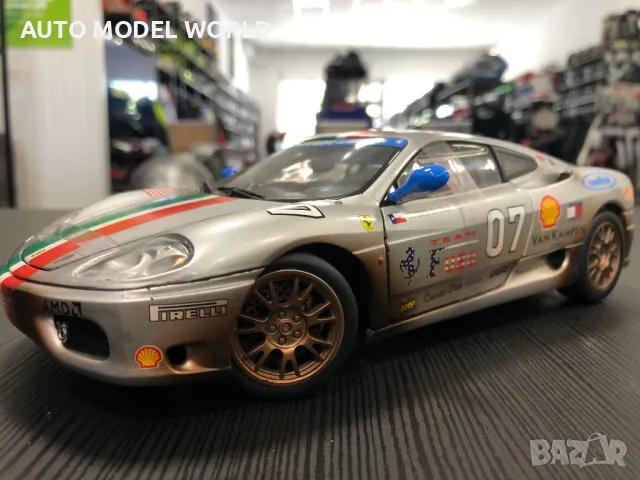 Mетална колекционерска количка HOT WHEELS FERRARI 360 CHALLANGE 1:18, снимка 1 - Колекции - 46970166