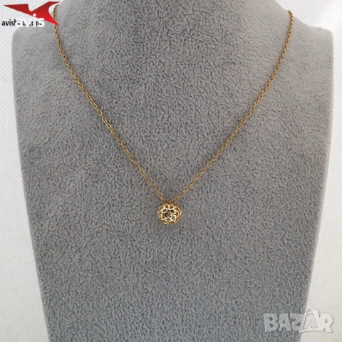 Колие с 14К златно покритие 274096, снимка 4 - Колиета, медальони, синджири - 52871950
