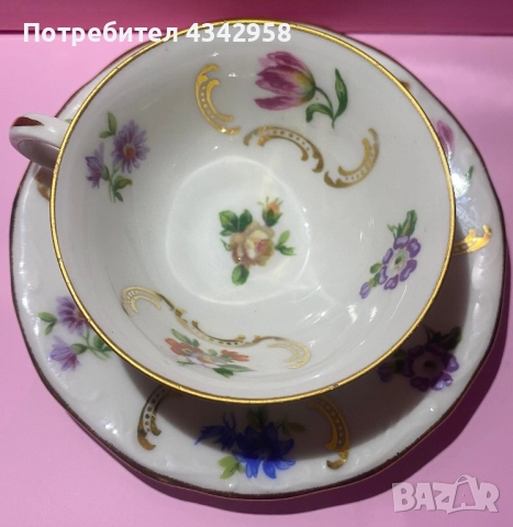 Mks porcelain. Germany. Сет за кафе., снимка 3 - Антикварни и старинни предмети - 52435460
