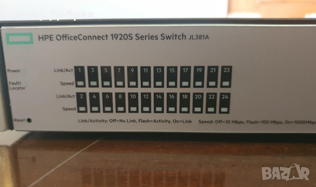 Суич HPE OfficeConnect 1920S JL38A, снимка 3 - Суичове - 52285875