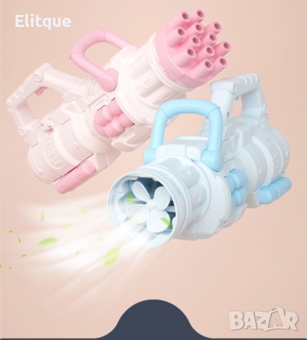 Модерен пистолет за сапунени балончета с батерии и удобна дръжка / Цвят: Син, Розов, снимка 6 - Други - 52819748