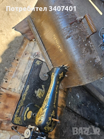 Сингер шевна машина, снимка 5 - Антикварни и старинни предмети - 54132471