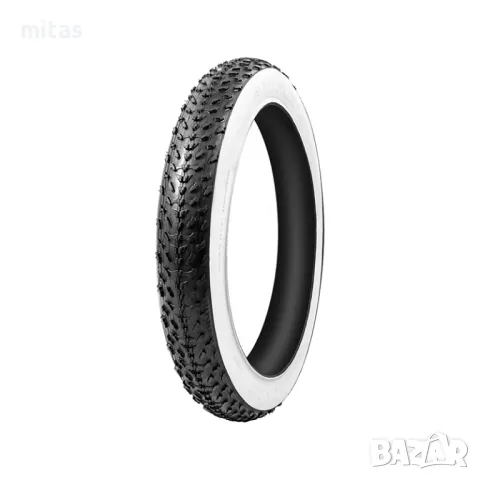 20x4.0 - Външни и вътрешни гуми за Фатбайк велосипед VEE TIRE Бял борд