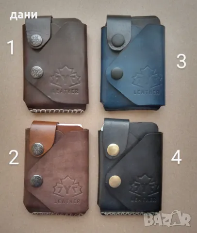 Картодържач - cardholder - 7 модела,от естествена кожа , снимка 9 - Други - 49508751