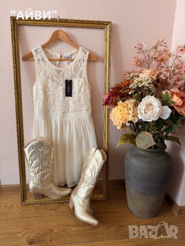 VERO MODA Дамска прекрасна рокля, снимка 3 - Рокли - 53999364