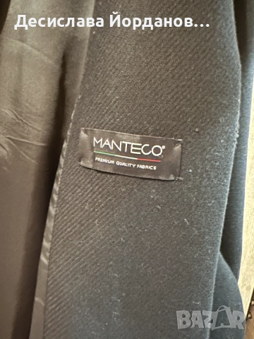 Дамско oversize черно палто с вълна, снимка 6 - Палта, манта - 52297285