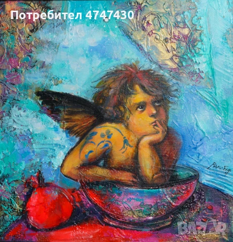 Ралица Бурова картина маслени бои, снимка 3 - Картини - 53617349