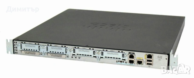 Cisco 2901 ISR G2 – 2x Gigabit, EHWIC слотове, PVDM, [отлично състояние], снимка 2 - Рутери - 53484485