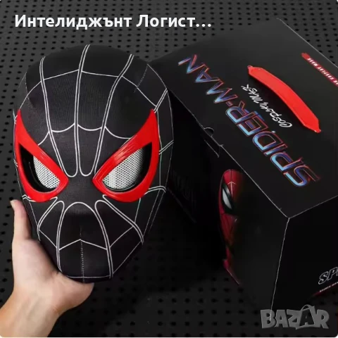 Електрическа маска на Спайдърмен, Spiderman мигащи очи, снимка 4 - Електрически играчки - 50455070