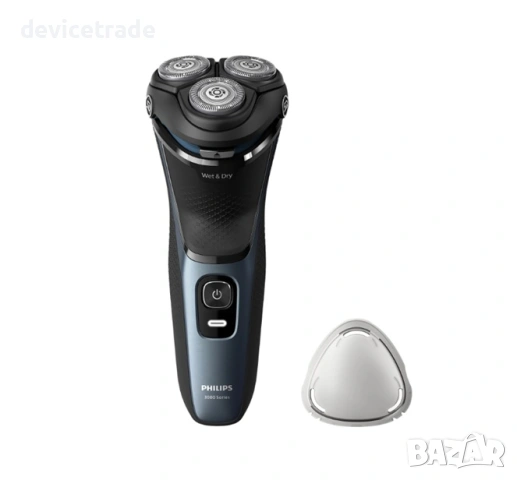 Самобръсначка Philips Shaver Series 3000 S3144/00, Мокро и сухо бръснене