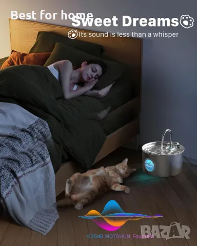 Фонтан за пиене на вода за котки, снимка 5 - За котки - 50304504