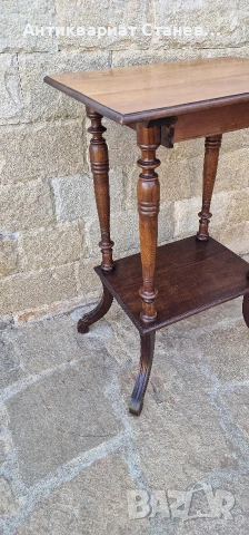 Винтидж помощна масичка с чекмедже, снимка 15 - Маси - 54229933