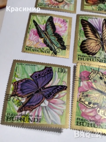 Пощенски марки Бурунди., снимка 4 - Филателия - 51312240
