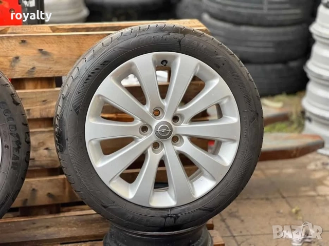 5х105 17 Лети Джанти Opel Astra Mokka ET 42 J 7 Централен отвор 56.6 Подарък Летни Гуми Goodyear 215, снимка 8 - Гуми и джанти - 52404443