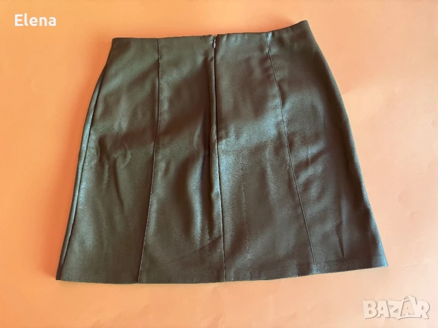 Стилна кожена пола, снимка 2 - Поли - 51369148