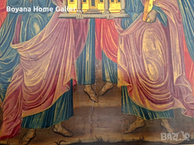 Стара Икона Апостолски събор, снимка 5 - Икони - 53404489