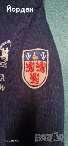 Мъжки пуловер – жилетка с цип – LA MARTINA . размер – L, снимка 5 - Пуловери - 53358555