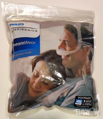 Philips Respironics DreamWear Gel Pillows - Назална маска с гелови възглавнички, снимка 9 - Медицински консумативи - 52497742